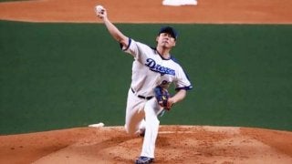 中日・松坂、5回に押し出しで1点を失う、中日のリードは2点に　筒香は左飛、四球、四球