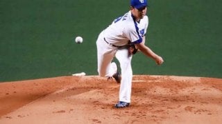 中日松坂、笑顔の4241日ぶり白星！　6回8四死球も1失点、右肩故障乗り越え