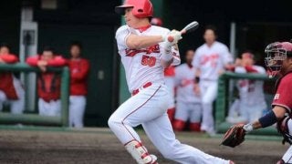 広島、衣笠氏の後輩12年ドラ1位がプロ初安打「やっと打ててよかった」