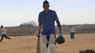 クリケッター・木村   インドに旅立つ前に自己最多得点で打撃に手応え