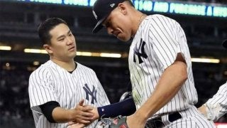 【MLB】「空飛ぶジャッジ、見た？」　2M長身強打者の豪快ダイブ捕球が話題に