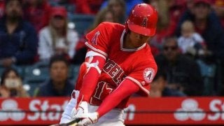 【MLB】大谷翔平、初回の第1打席はバット折れ一ゴロ　今季2度目の4番スタメン