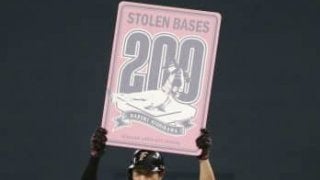 正真正銘の盗塁成功！北海道日本ハムの西川が史上75人目の200盗塁達成！