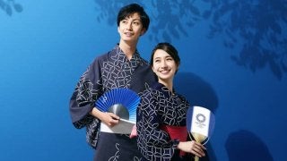東京オリンピックエンブレム入りの浴衣が登場