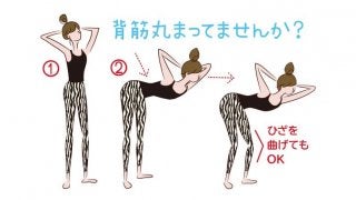 お尻から背中のラインを整えよう