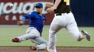 【MLB】カブス名手が見せたダイブ→“回転トス”に米ファン歓喜　「バエスは神だ」