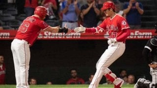【MLB】大谷翔平、9号2ラン！　トラウト、プホルス揃い踏みで初のトリオ弾に