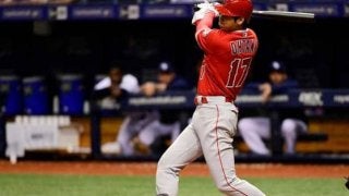 【MLB】投手は恐怖!?　大谷翔平が放った相手左腕もビックリの弾丸ピッチャー返し