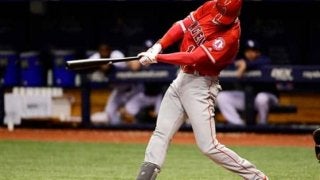 【MLB】大谷翔平、5打席目に中前安打　左腕アルバラドから痛烈な弾丸打球放つ