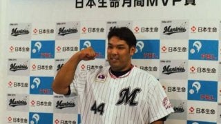 ロッテ井上が7月月間MVP受賞　豪雨被害の故郷思い「本当に広島にも届いたら」