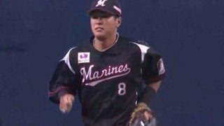 「何というプレー…」ロッテ中村、痛烈ライナーに横っ飛びスーパーキャッチ