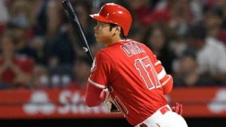 【MLB】大谷翔平、第4打席に快音　右腕パガンからレフトへ痛烈ヒットを放つ