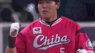 ロッテ安田がプロ初安打初打点！　9回2死満塁から同点に追いつく2点適時打