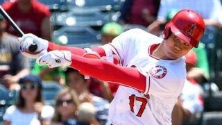 【MLB】大谷翔平、一発同点の絶好機で空振り三振　158キロ外角速球にバット空斬る
