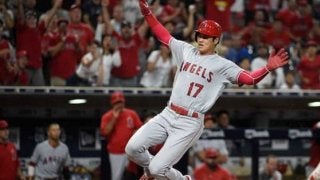【MLB】代打・大谷翔平、四球出塁後にスクイズで快足生還　チーム2連敗でストップ