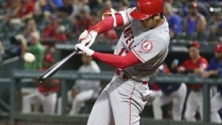 【MLB】大谷翔平、代打で13号3ラン　豪快スイングの大飛球でバックスクリーン左へ
