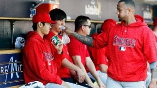 【MLB】大谷翔平、元女房役マルドナードと再会　2人のハグ写真をアストロズが公開
