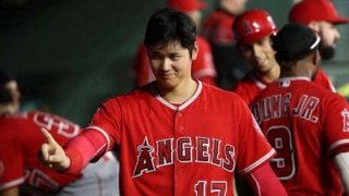 【MLB】大谷翔平、18秒間ハイタッチ待つ健気な姿が話題　「とってもキュート」
