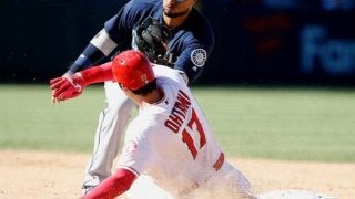【MLB】大谷翔平、二盗失敗で足首ひねる　ソーシア監督「問題ない。火曜日は大丈夫」