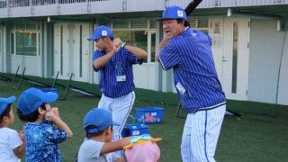 横浜市以外で初　川崎球場の跡地でDeNAのベースボールスクール体験会開催