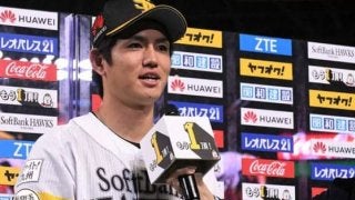 ホークス高橋礼が白星逃すもお立ち台　大隣「28」継承に「恥じない投球できた」