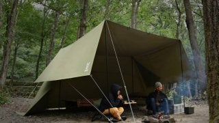 自由に設営できるテント兼タープ「ヌノイチ」発売