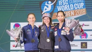 野口啓代が最終戦で2年ぶり表彰台／リードW杯2018第7戦 中国・厦門大会