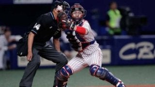 【日米野球】“甲斐キャノン”最後に炸裂！　2安打2打点とバットでも活躍「チームメートのおかげ」