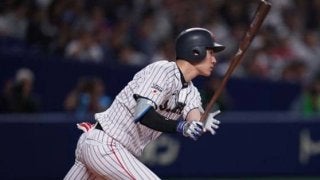 【日米野球】侍ジャパンが8回に逆転　甲斐の二塁打で上林が一塁から激走生還