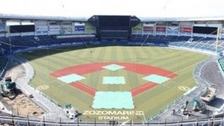 ZOZOマリンで改修工事が本格スタート　外野フェンスが最大4メートルせり出す