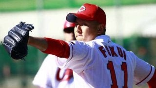 楽天が2010年ドラ1広島福井の獲得を発表、菊池との交換トレードに合意