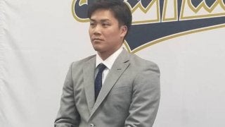 オリ伏見、報道陣に珍リクエスト「修造さんに絶対会いたい。書いてください」