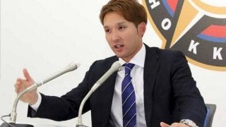 日本ハム杉谷が自己最高額でサイン　「始まりましたよ、公開処刑」と爆笑会見