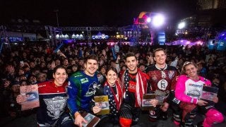 世界一アツい氷上バトル「Red Bull Crashed Ice Yokohama 2018」でキャメロン・ナーズとアマンダ・トルンゾが優勝