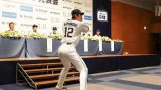 西武ドラ2渡邉、大谷翔平モノマネにファン喝采　まさかの“二刀流”挑戦？