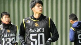 背番号「50」引き継いだ鷹ドラ4、摂津は「偉大な方。自分もそうなるように」