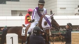 土曜中山４Ｒ新馬は１２番人気の伏兵・ナガレボシトリキシが逃げ切り勝ち