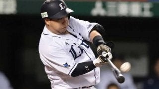 西武山川、真横から撮影された「迫力満点」打撃練習が話題「スイングはやっ」