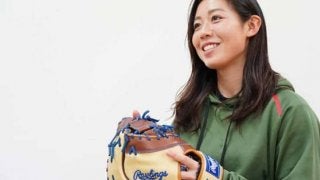 【女子プロ野球】女子野球の醍醐味「開脚キャッチ」を体現する奥村奈未　「無失策でプレーしたい」
