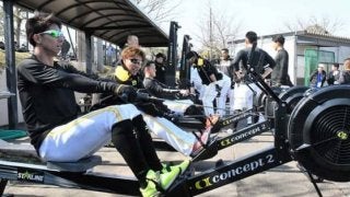 鷹キャンプに響く悲鳴…新トレーニング機が登場　柳田「全部きつい」