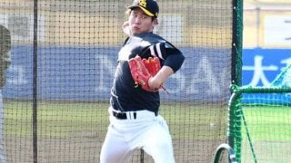 ホークスドラ2杉山、打撃投手60点デビューも柳田から「エグッ！」