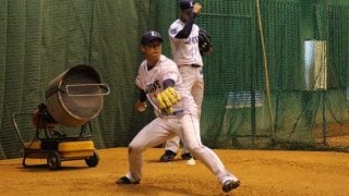 西武ドラ4粟津、新人一番乗りで打撃投手　源田らと対決「ブルペンと違うボールに…」