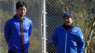 ダル、古巣キャンプ訪問で移籍の金子を絶賛　「本当に唯一無二のピッチャー」