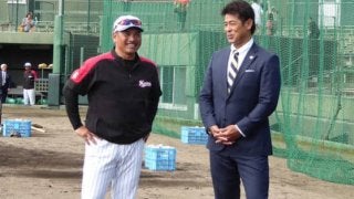 侍J稲葉監督がロッテ石垣キャンプ訪問　ドラ1藤原に期待「将来性を感じる」