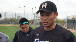 日本ハム栗山監督、王柏融の打撃を絶賛　「これが4割以上、打つバッターの感じ」