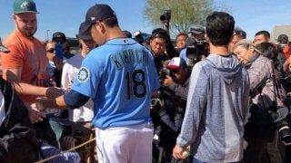 【MLB】菊池雄星、充実のメジャーキャンプ初日　「本当に楽しい時間を過ごせました」