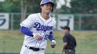 中日期待の強肩捕手・加藤匠馬がアピール弾　ロッテとの練習試合でソロ本塁打