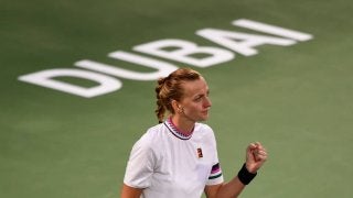 好調のクビトバが逆転勝ちで決勝へ。今シーズン2個目のタイトルを目指す[ドバイ・デューティフリー・テニス選手権]