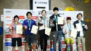 野口啓代が7度目、藤井快が国内初のリード大会優勝／第32回リードジャパンカップ