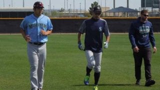 【MLB】憧れのイチローと約12分間“合同アップ”　菊池雄星が過ごす「特別な時間」